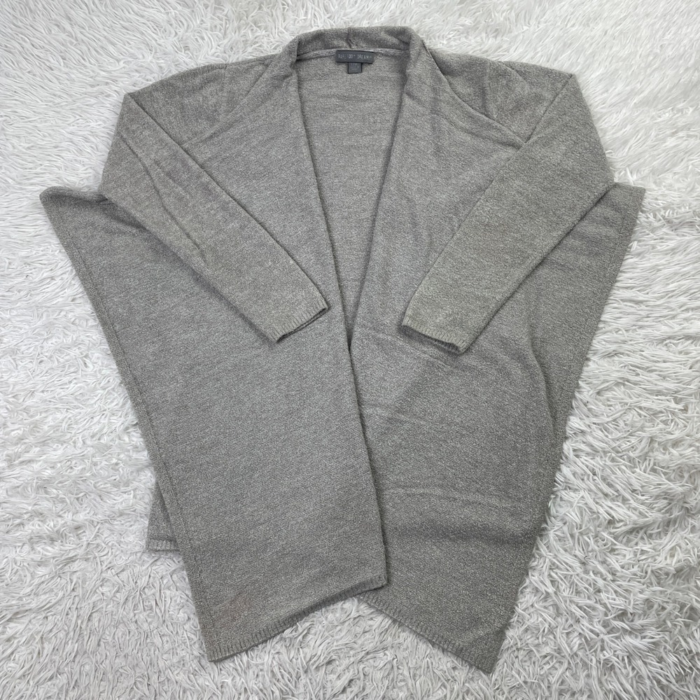 Barefoot Dreams Sweater Womens L/XL Gray Lite Calypso Open Cardigan Wrap‎ Bamboo